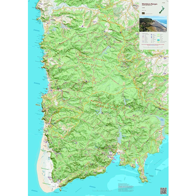 NewTopo Waitakere Ranges Map - Equipment-Maps & Books-Maps : Living ...