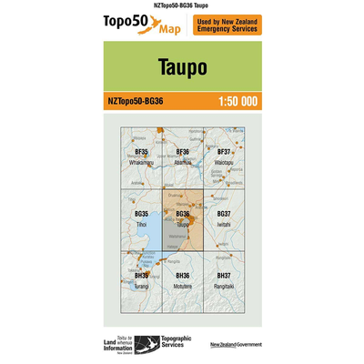 LINZ Topo50 - BG36 Taupo