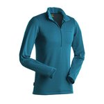 Earth Sea Sky - First Layer Power Grid Zip Polo Women's-baselayer (thermals)-Living Simply Auckland Ltd