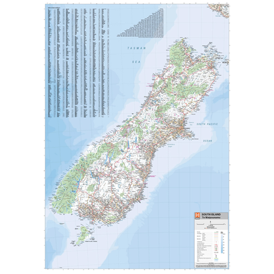 Hema - South Island 1:1000000 Map