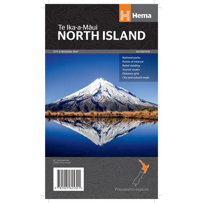 Hema - North Island 1:1000000 Map